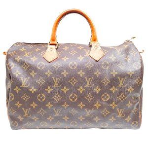 Authentic Louis Vuitton Satchel Bag Speedy 35 Monogram Used LV Handbag Vintage